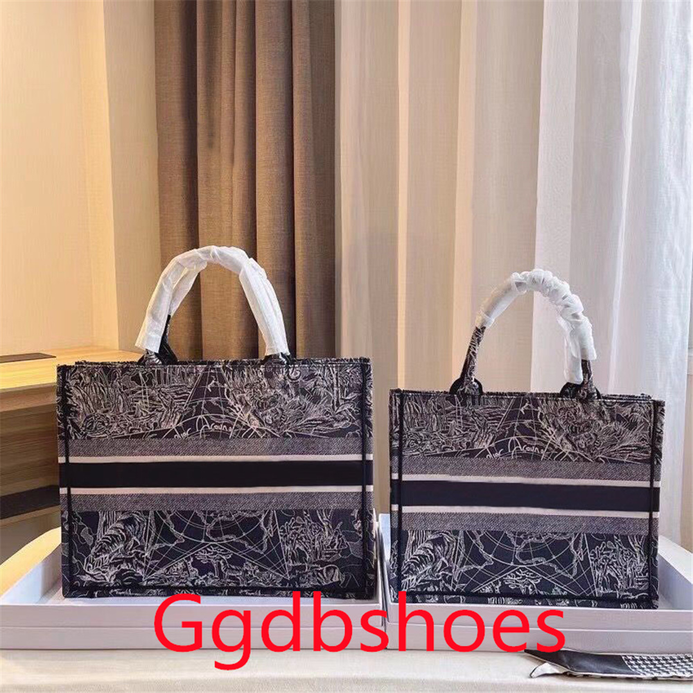 

High Quality Luxury Designers Classic Colorful Book Totes Bag Designer Handbag Embroidered Handbags Large Capacity Travel Canvas Shopping Bags, 16