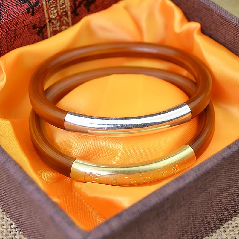 

Bangle 925 Sterling Silver Caulis SPATHOLOBI Bracelet Natural Tibet Wood Fashion Retro Ethnic King Kong Rattan Lovers' Gift Jewelry