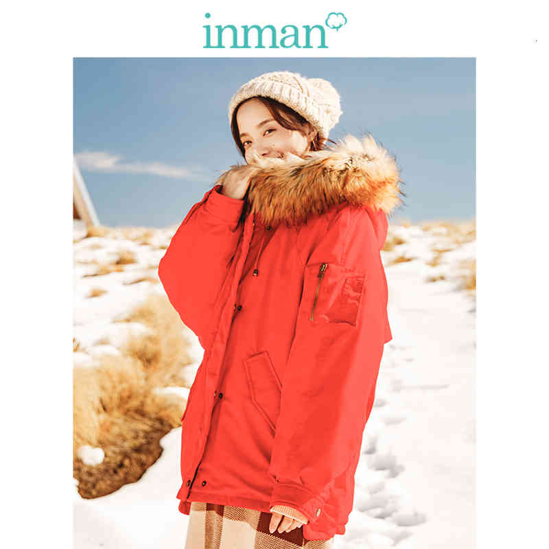 

downs Spring Autumn Female Hooded Big Fur Collar Loose Short Size Down Coat A0h5, Black