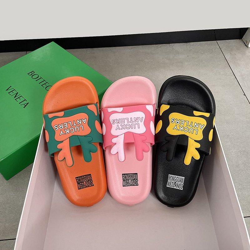 

Slippers Interior Home Bathroom Bath Non-Slip For Women Summer Outdoor Wear 2021summer Flat Beach Shoes, Black