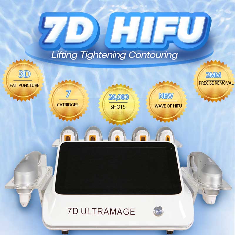 

Video manual applied portable 7d hifu ultramage machine wrinkle fine line groth marks removal fat big power burning ultrasound treatment FDA approved