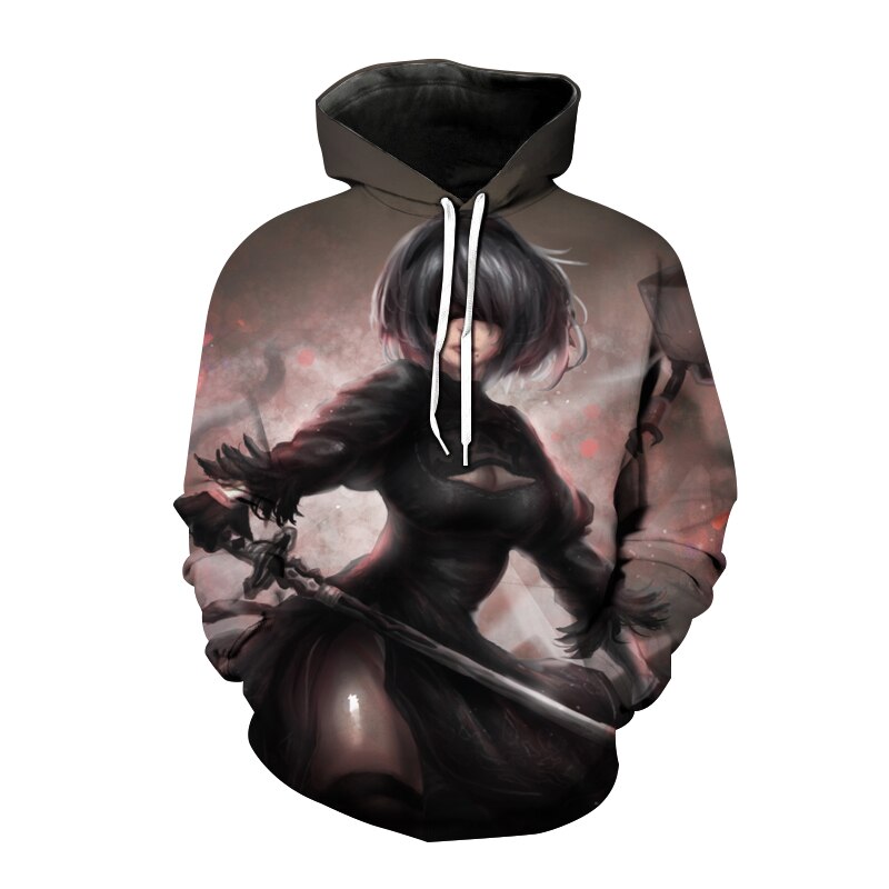 

Girly men is a 3D printed hoodie visual impact party top punk goth round neck high quality kimetsu no yaiba oversized hoodie sweater, Black