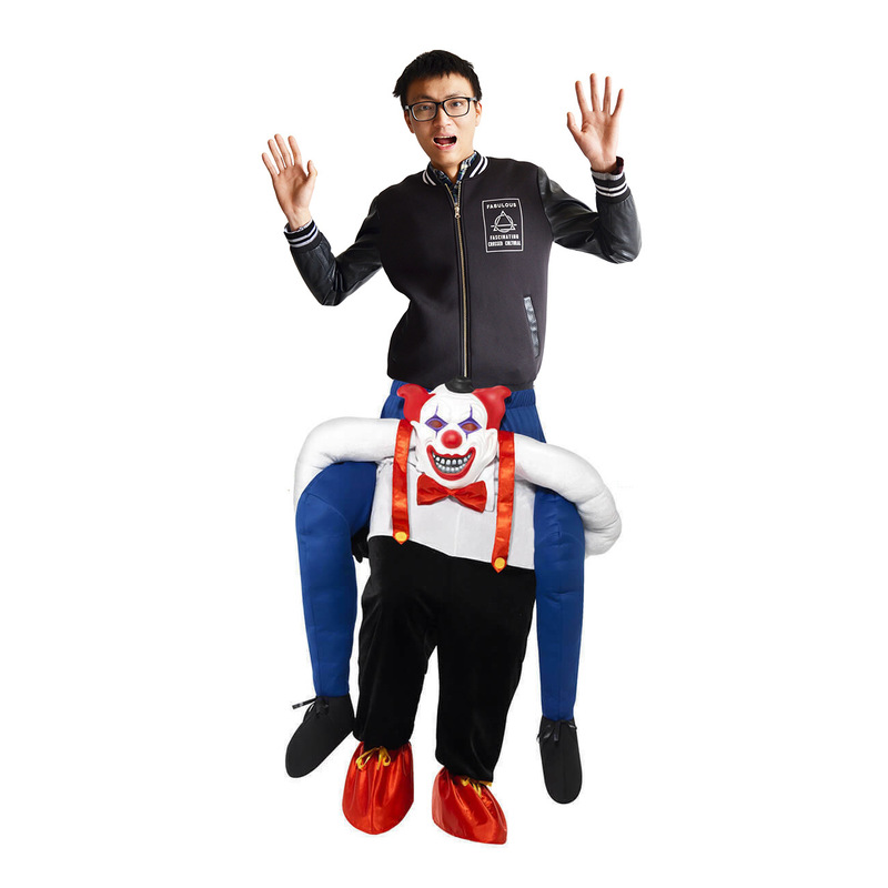 

Halloween Adult / Child Unicorn Clown Style Artificial leg pants High Quality Novel Festival Atmosphere, Silver