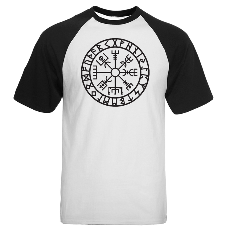 

Odin Vikings T Shirt Men Son Of Odin Raglan Tshirt Sons Of Viking New Summer Cotton Short Sleeve Gone to Valhalla T-Shirt 210322, Black gray