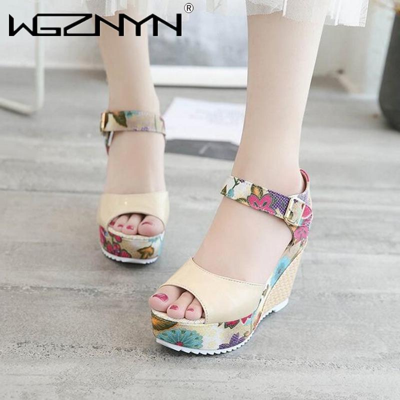 

Women Sandals Quality Summer Hollow Gladiator Wedges Shoes Woman Slides Peep Toe Hook & Loop Solid Lady Casual Zapatos De Mujer Dress, Black