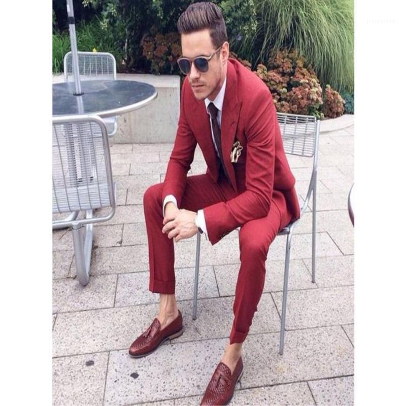 Coat Pant Men Red Australia | New 