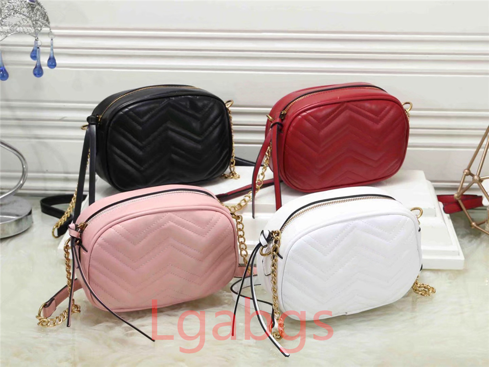

Wholesale Designer Luxury Shoulder Bag Fashion Wave Chain Purse Cowhide Handbag Presbyopic Card Holder Evening Bag Messenger, White