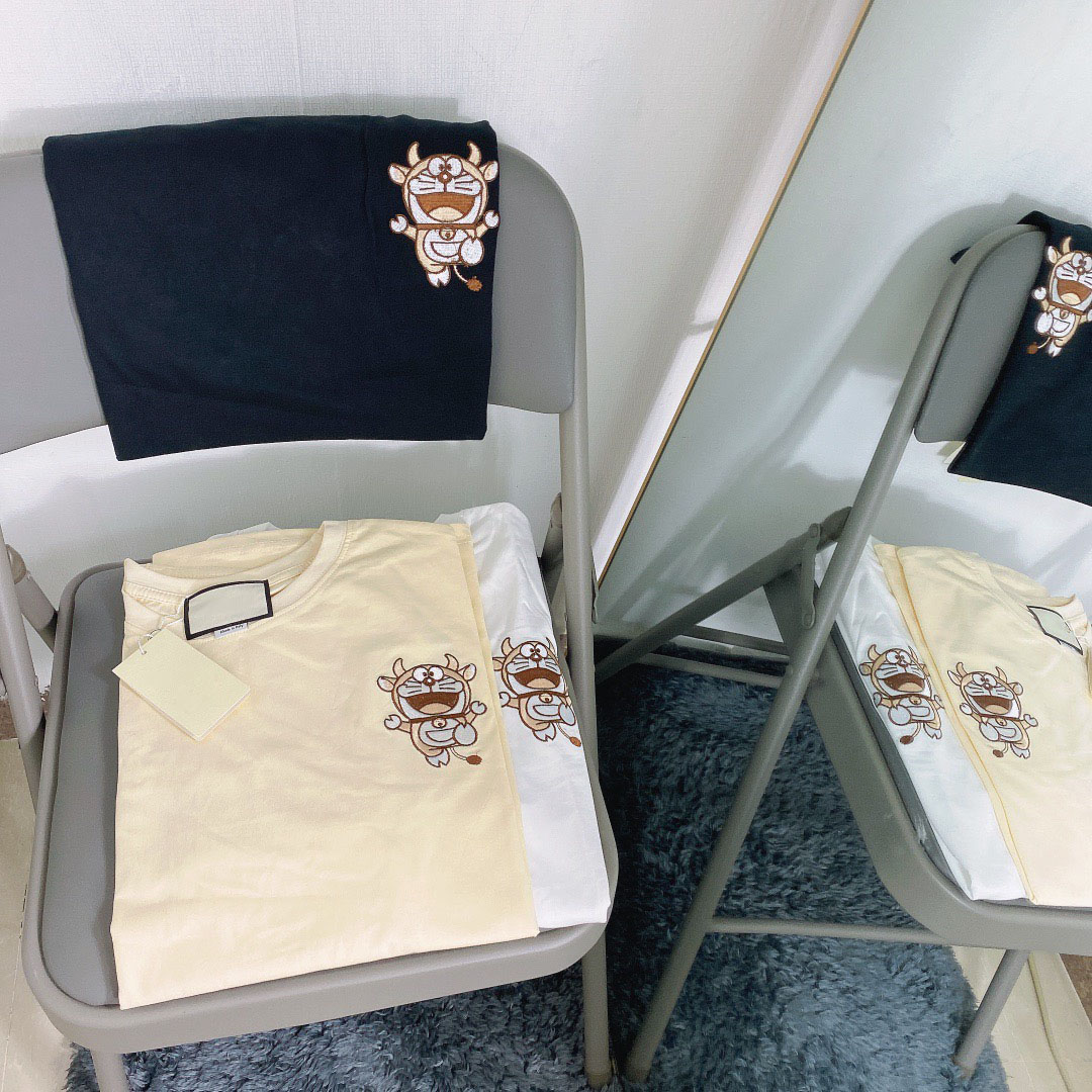 

2021ss spring and summer high grade cotton printing short sleeve round neck panel T-Shirt Size: m-l-xl-xxl-xxxl Color: black white 36CX