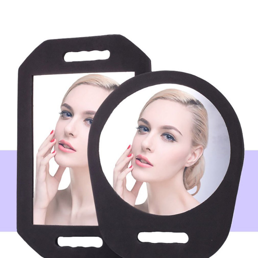 

Hairdressing Salon Makeup with Handle Mirror for Barber Shops Home Use Foam Frame Uneasy Broken