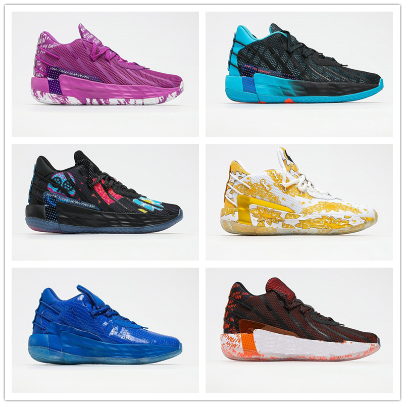 

size 40-46 men Dame 7 basketball shoes luxurys designers training boots with red black beige sports sneakers Mens Trainers Shoe footware Fac