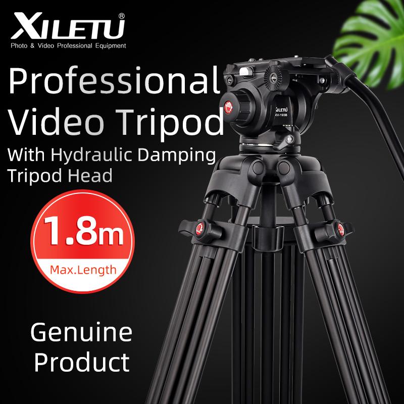 

1.8M Professional Heavy Duty Stable Aluminum Non-slip Video Tripod With Fluid Head For Camcorder DSLR Camera DV Tripods