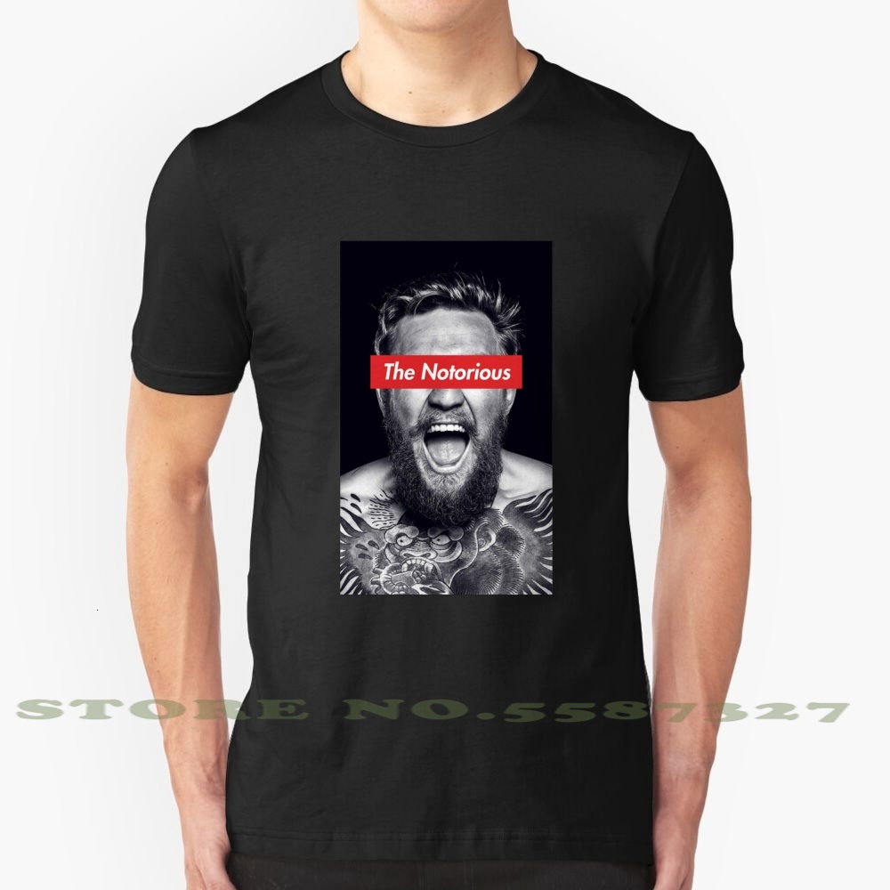 

Fashion Vintage Tshirt t Shirts Conor Mcgregor the Notorious, Tee-red