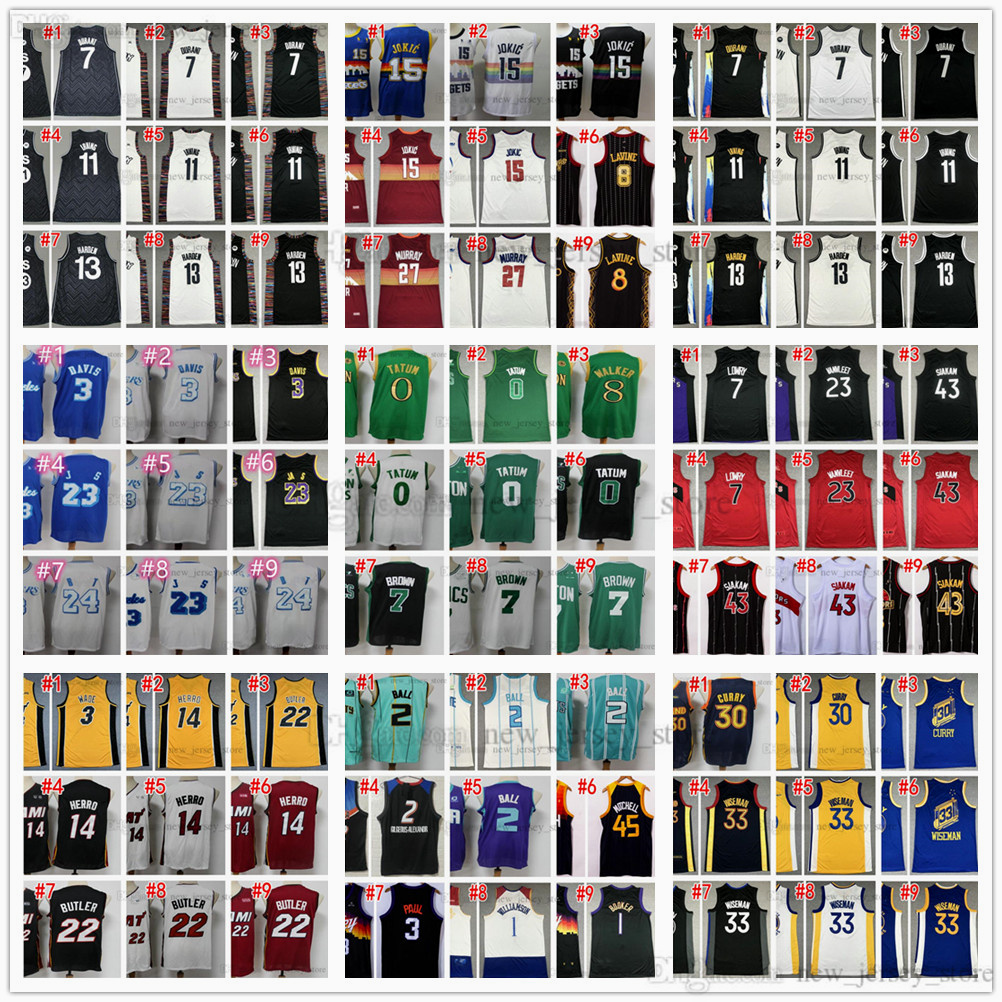 

Stitched Basketball Zion City 1 Williamson Jerseys Joel Ben Embiid Simmons Fred VanVleet Kyle Kristaps Lowry Porzingis Jamal Paul Murray George Earned Edition, Photo o