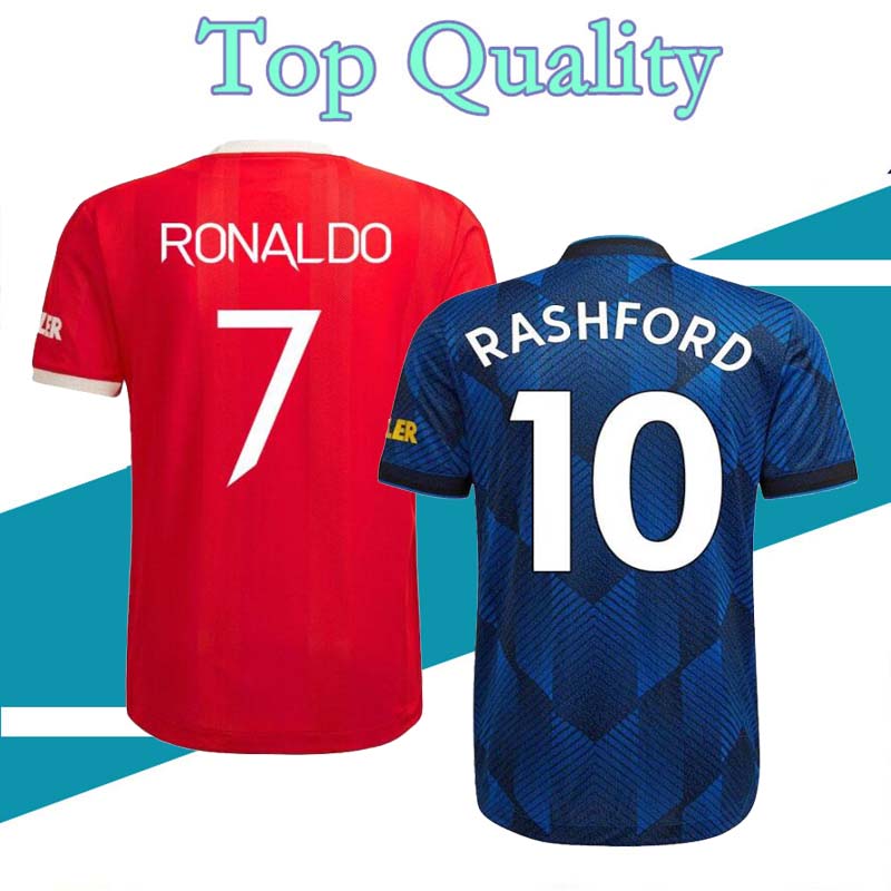 

3XL  21 22 RONALDO soccer jerseys 2021 2022 MAN SANCHO RASHFORD POGBA MARTIAL SHAW UTD VAN DE BEEK B. FERNANDES GREENWOOD football shirt united kits, 21-22 away player