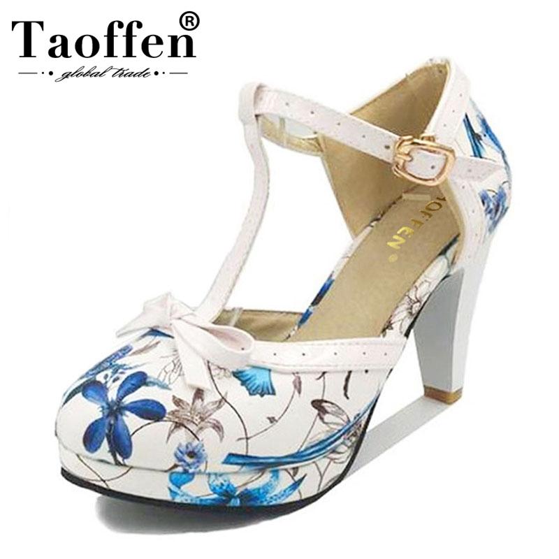 

Size 32-48 Women's Round Toe Square Heel Sandals Ladies Heels Women Shoes Sexy T Strap Bow Wedding Party, Black