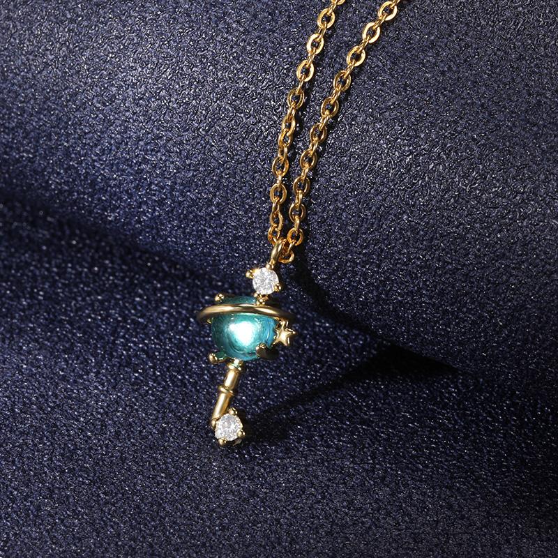 

Pendant Necklaces Exquisite Love Heart Lock Temperament Girls Key Crystal Choker Charm Women's Jewelry Couple Gifts Bf