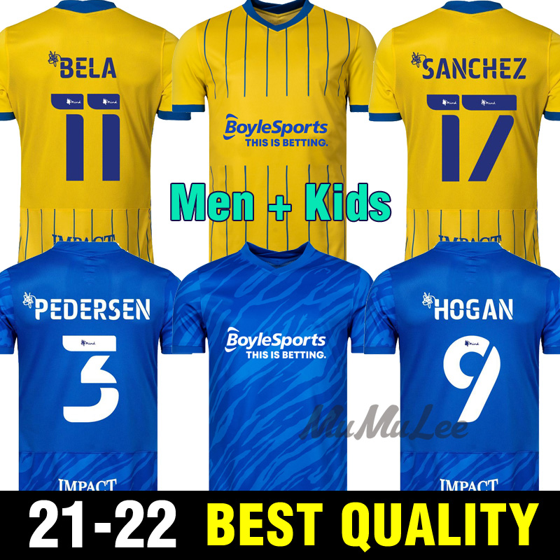 

2021 2022 Birmingham Soccer Jerseys Lukasz Jutkiewicz Sunjic Dean bela Hogan Pedersen 21 22 Sam Gallagher Men Kids Kits home biue away yellow city football shirts
