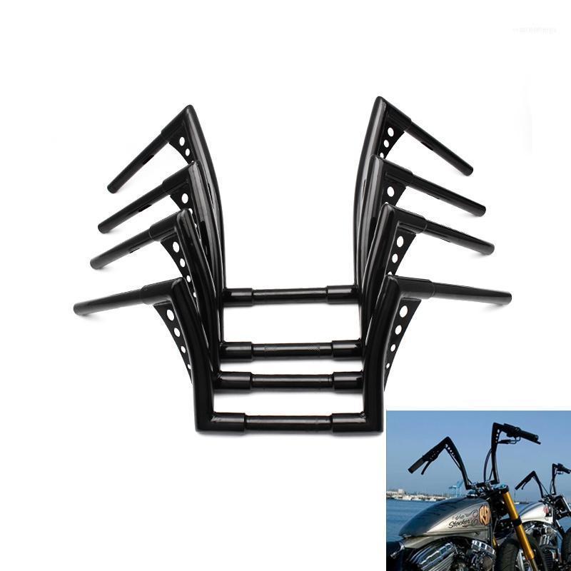 

Custom Motorcycle 10'' 12'' 14" 16" Rise Ape Hangers Handlebar For Dyna FLHT FXST Softail FLSTF Sportster XL 883 Black1