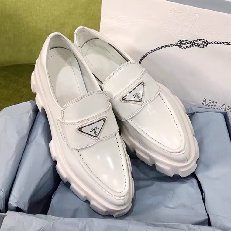 

100% Women Dress Shoes loafers genuine leather luxury designer style Top High Quality Sneakers Platform Bottoms kitten heel Fashion Ladies Trainers 35-42, Customize