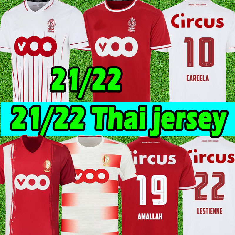 

21/22 Standard Liège soccer jersey LESTIENNE AMALLAH special edition 100 years 2021 2022 VANHEUSDEN LAIFIS RASKIN CARCELA R.Standard de Liege football shirts uniform, 20 21 away