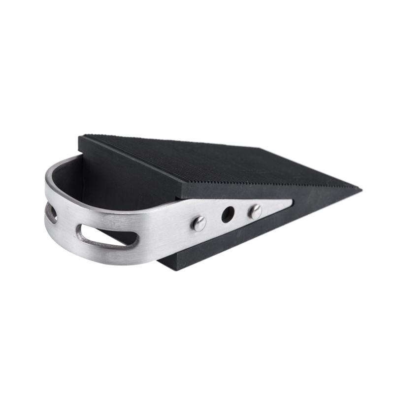 

Rubber Stainless Steel Door Stopper Security Thickening Anti-Collision Floor Holder Protection Kids Safe Home Office Carpets
