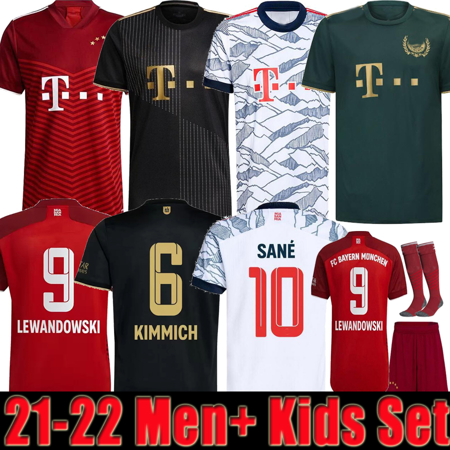 

BaYern jerseys 21 22 LEWANDOWSKI SANE GORETZKA muNIch COMAN MULLER DAVIES soccer football shirt Men + Kids kit 2021 2022 Oktoberfest Special Shirts, 21 22 third 1 patch
