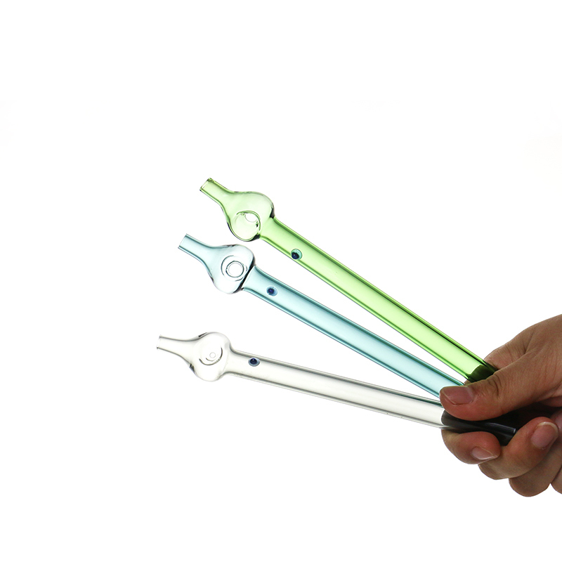 

Smoking glass dab straw pipe Colorful With 6 Inch straws Straigh Dab Tube pipes