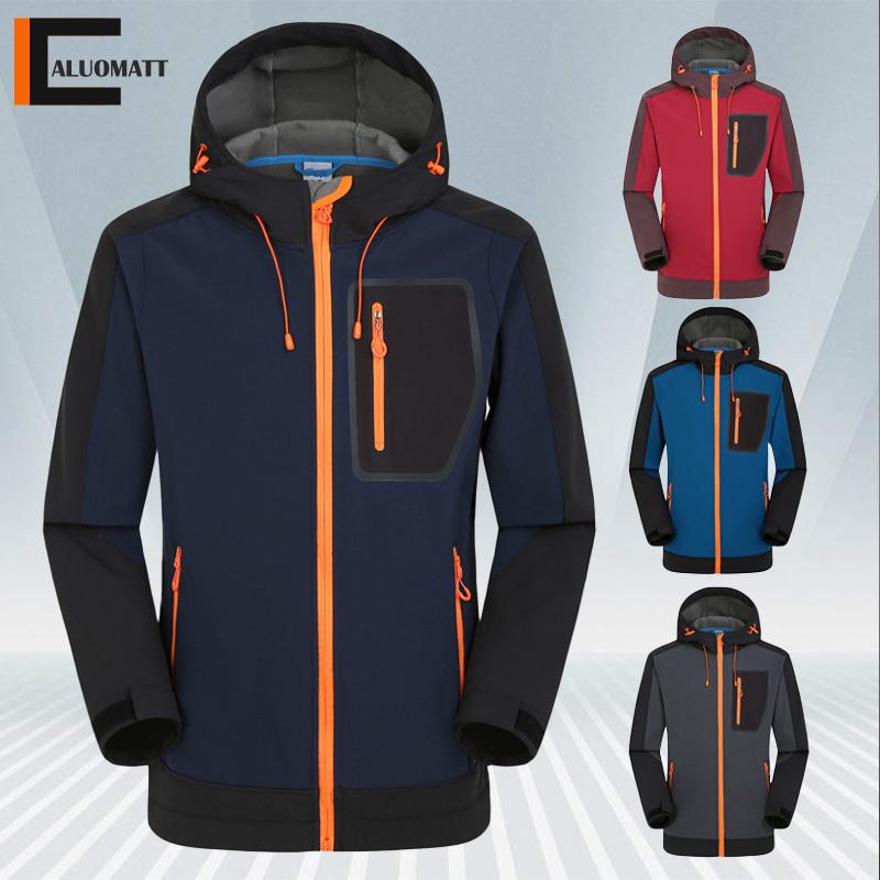 

Men's Jackets Winter Parkas 2021 Thicken Warm Fleece Windproof Outwear Hooded Jacket Men Casual Outdoor Hiking Camping Coats, Black;brown