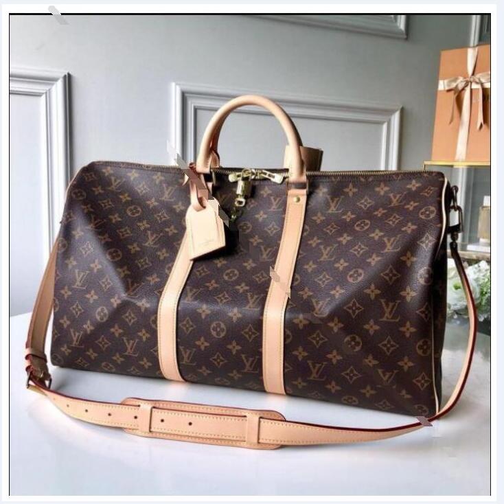 

A8250 GGLVLouisVutton YSLVITTON Designers Luxury men womens travel bag duffle bag leather luggage handbags large capacity sport bags 55CM