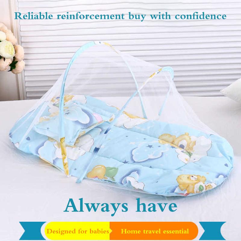 

Baby Bedding Crib Netting Folding Mosquito Nets Bed Mattress Pillow For 0-3 Years Old Children Net