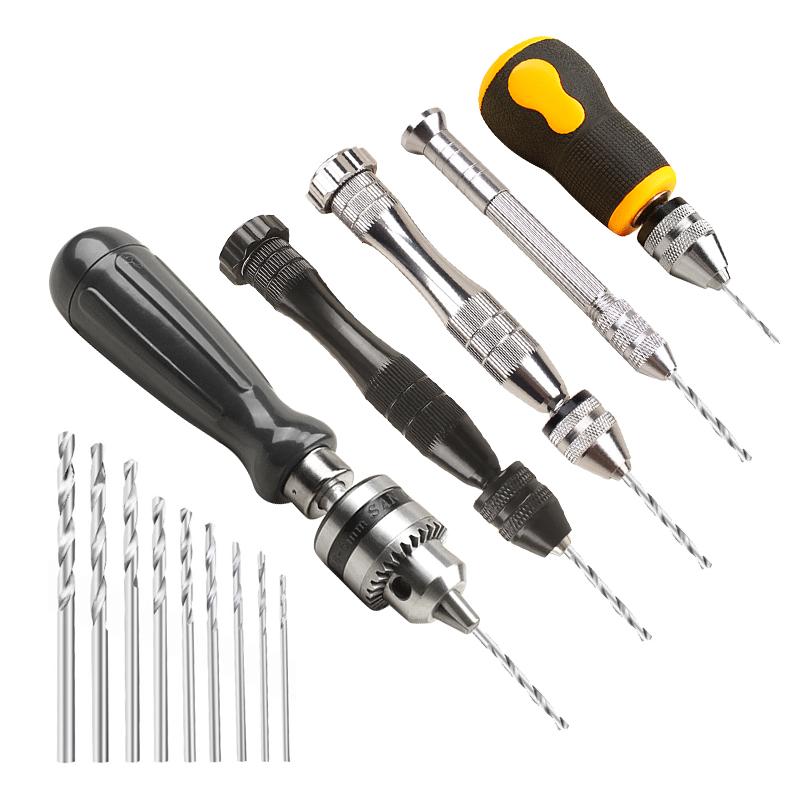 

Professional Hand Tool Sets Pin Vise Drill Bits Set Mini Drilling For Wood Jewelry Carving Craft
