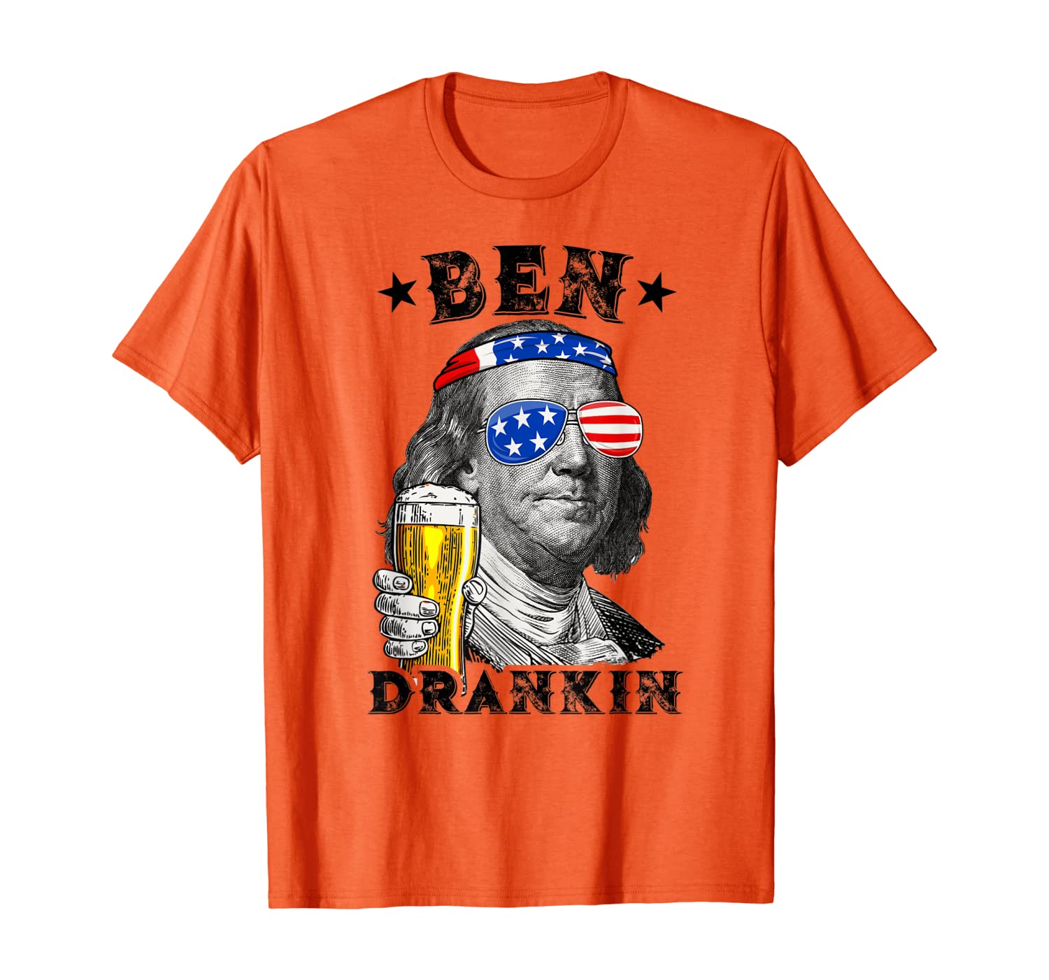 

Ben Drankin Benjamin Franklin - When You're Drinking Claws T-Shirt, White;black