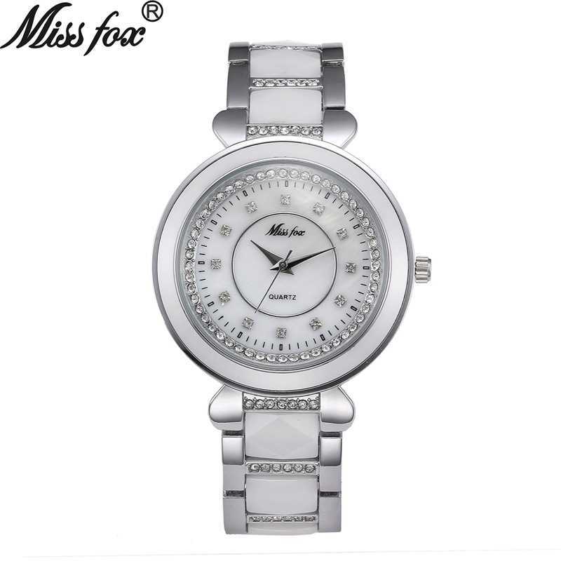 

Malishi leisure Women's watch round compact shockproof quartz watch, White