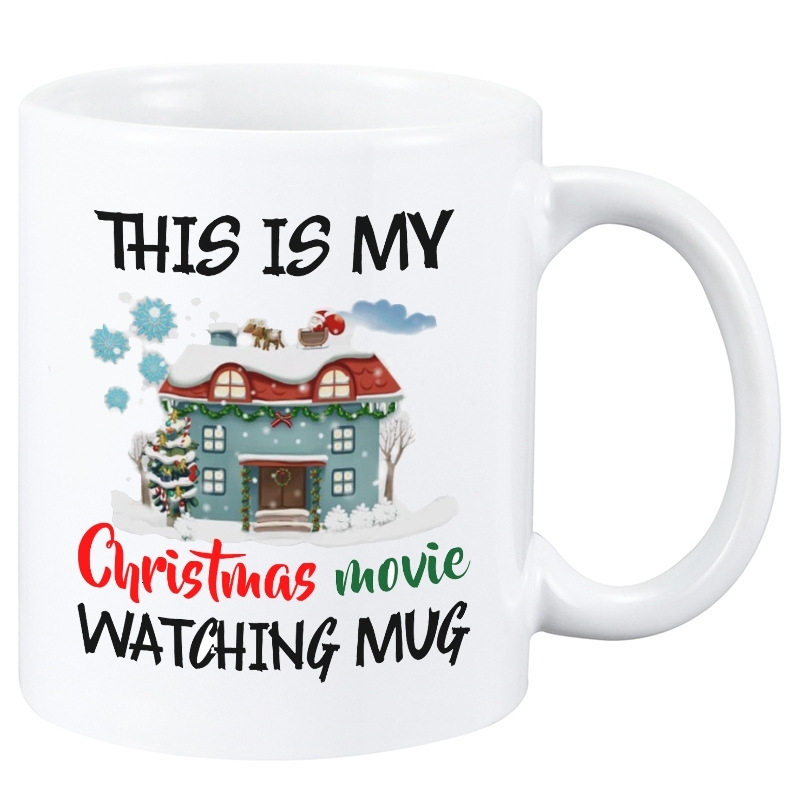 

2021 new Christmas movie ceramic coffee mark cup watching Mug