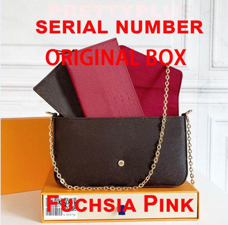 

2021 designer bags Fashion Saddle bag handbags women shoulder crossbody Wallet phone, Old flower rose red inside