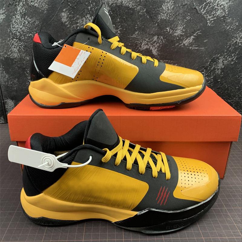

5 Protro BRUCE LEE Mens Basketball Shoes Mamba Metallic Gold Black Grinch Outdoor Sports SNKRS With Original Box Fast Delivery