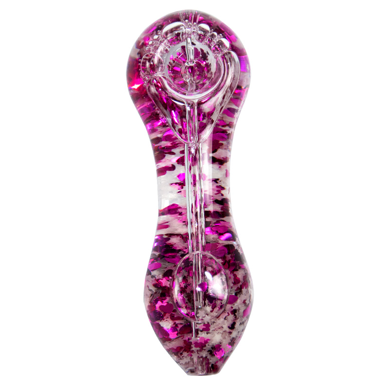 

5 inch Glass Pipe Glow in the dark Freeze -A-Bowl Glitter waterpipes Luminous hand Pipes Smoking Accessories