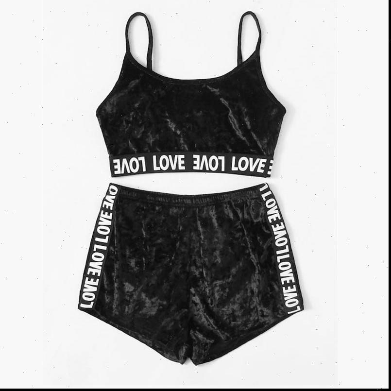 Sexy Fashion Letter Solid Underwear Womens Sleepwears Set Lingerie G String Velvet Sleepwear-image-697051058