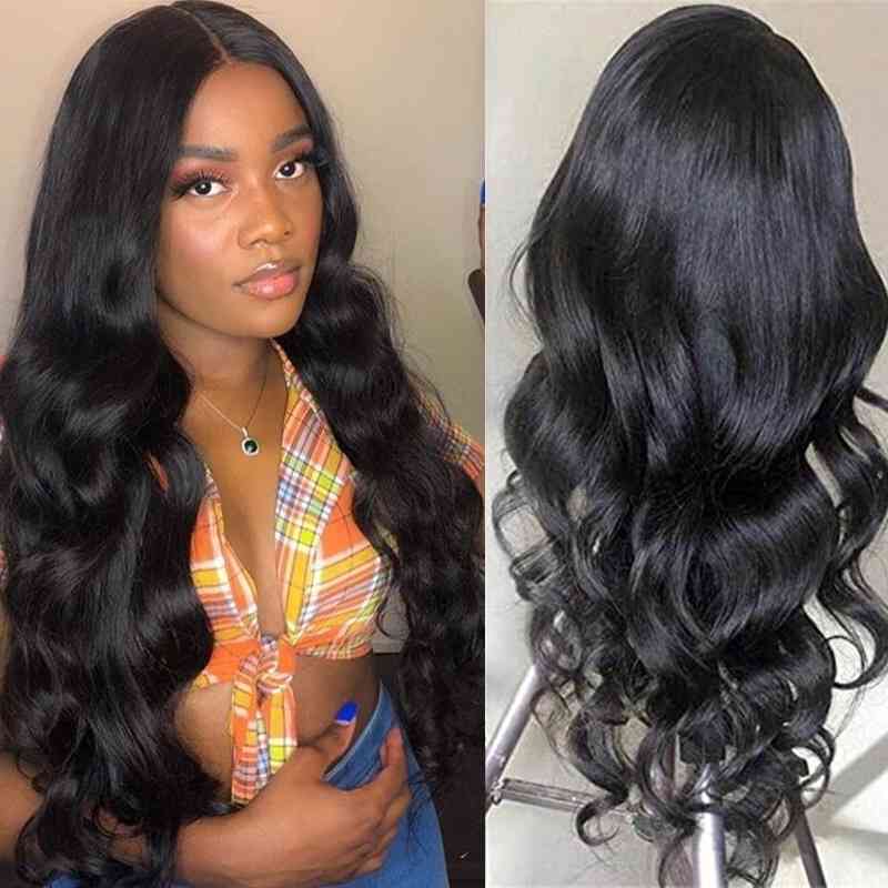 

fluffy Wig feminine long wavy curly hair fashion wig, Black