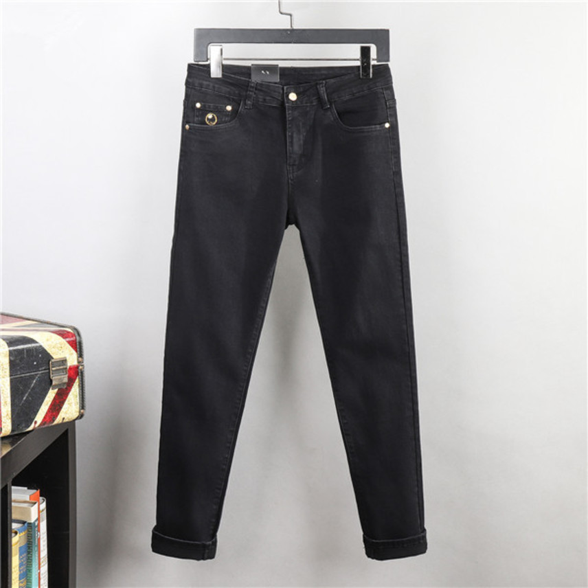 

Digner Brand Mens Jeans Luxury Autumn Tech Fce Tracksuit Lightweight Stretch ny Fashion Busins Leisure Black Trousers Top Quality Plus Size, Blue