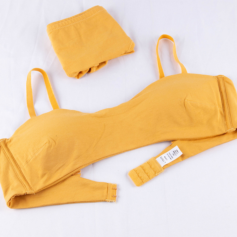 

bras sets french women's simple and comfortable bra set breathable modal half cup spring summer rimless cotton underwear, Red;black