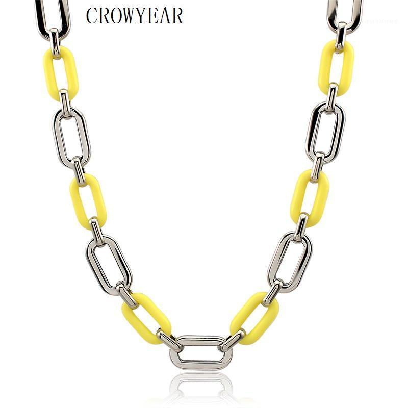 

Chains Stainless Steel 316L Silver Acrylic Chain Necklace Design DIY Color Link Jewelry Bracelet