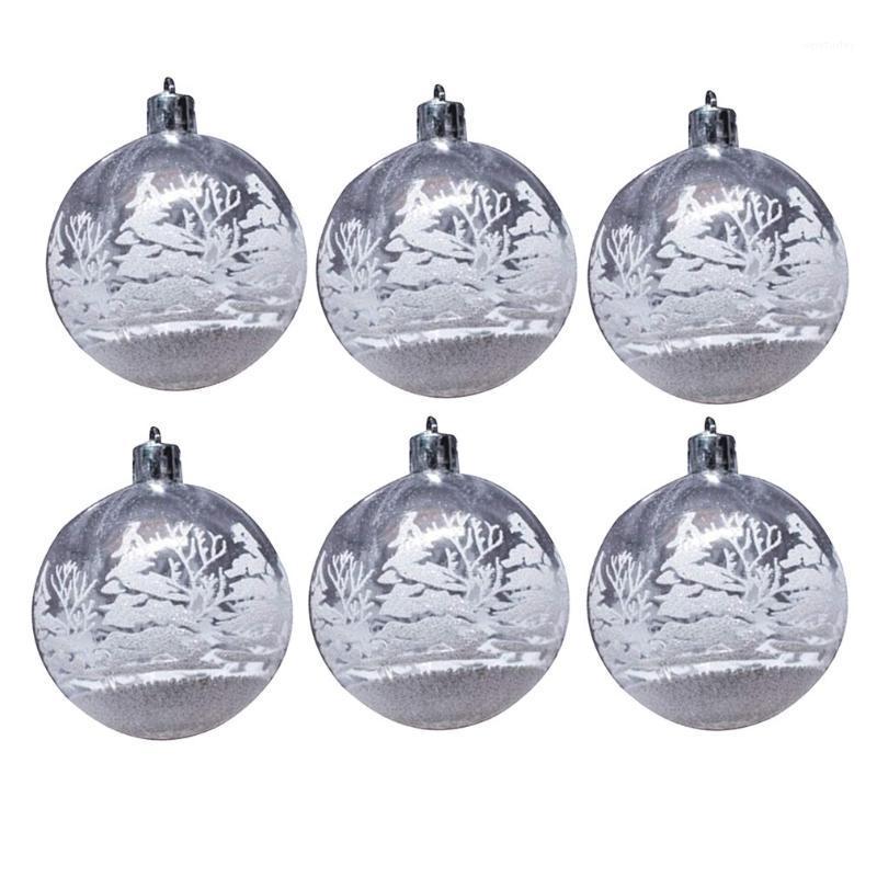 

Party Decoration Christmas Ball Creative Transparent Snowflake Inner PVC Tree Pendant Gift