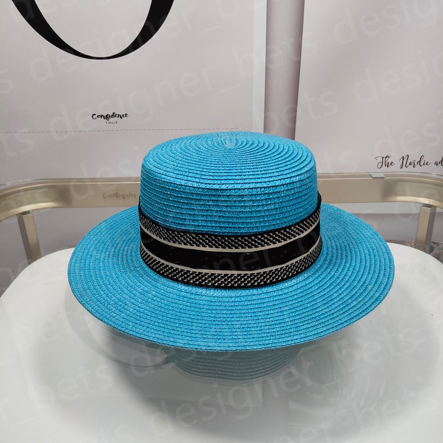 

Designer Hat Fashion Men Women Fitted Hats High Quality Straw Sun Caps, Extra cost