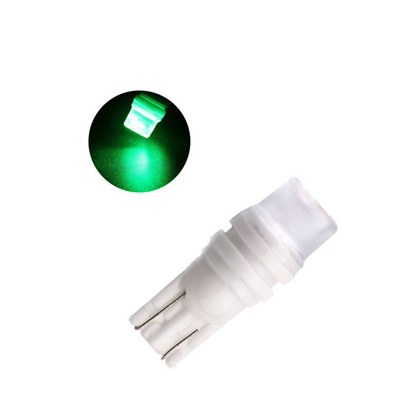 

50Pcs Green Auto T10 W5W 5730 Highbright Ceramics LED Bulbs For 194 168 Car Clearance Lamps License Plate Reading Lights 12V