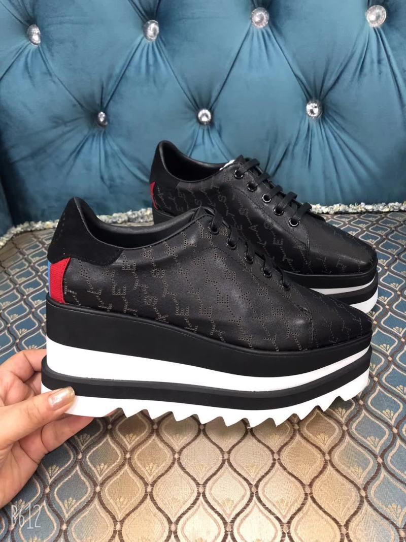 

High-end Designers Create Women's Sneakers, Genuine Leather Trifle Platform, Square-head Star Casual Shoes Dress, Black