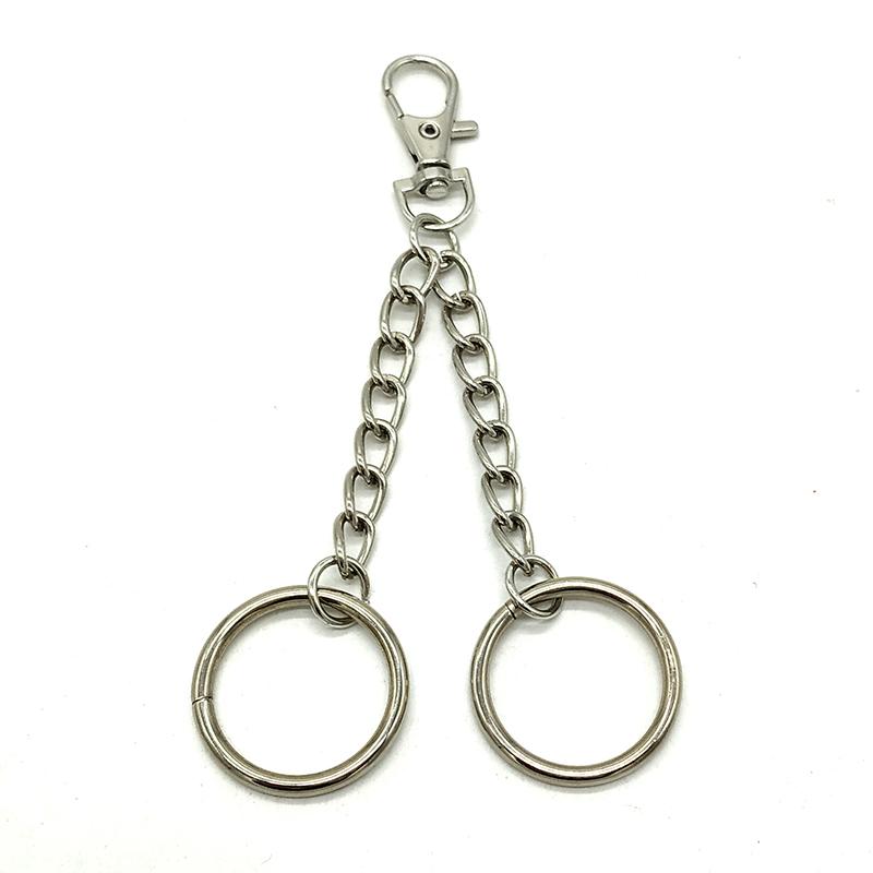 

Keychains Women Rock Punk Wallet Chain Hipster Trousers Keychain Pant Jean Key Chains Ring Pendant Hip Hop Bag Charm Accessories