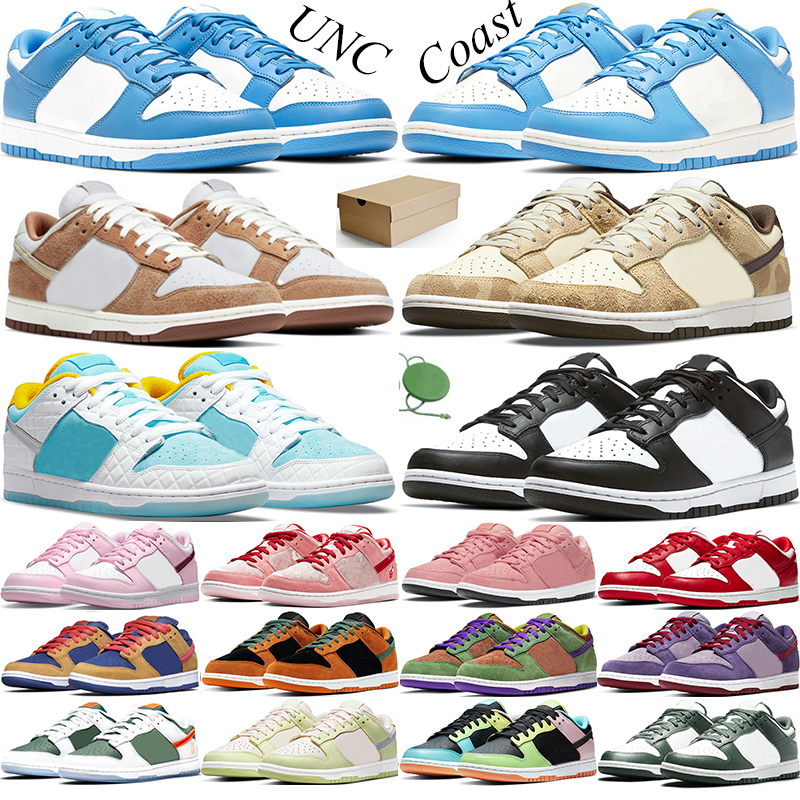 

dunk Unc FTC Black White Coast medium curry Dunks running shoes Varsity Green Valentine Day Orange Pearl University Red men womens trainers sports sneakers, Brazil