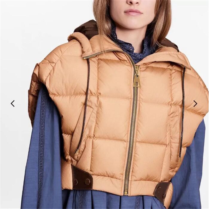 

21fw new product PILLOW sleeveless cotton vest women's coat fashion with classic men's jacket size S, White