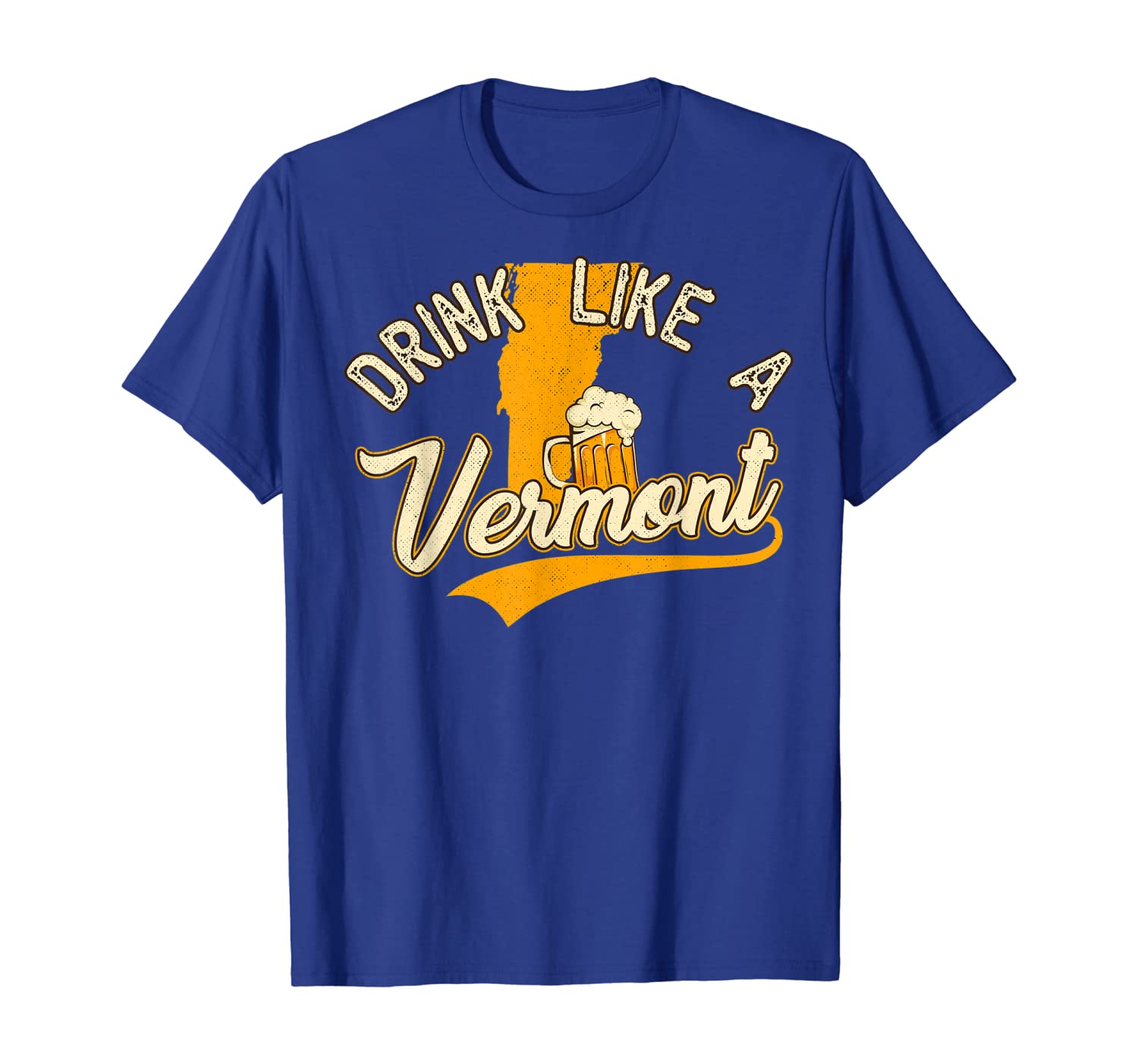 

vintage drink like a vermont beer t-shirt, White;black